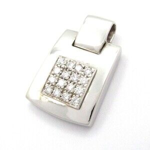 Chaumet Pendant Head 18K White Gold Diamond